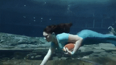 On this animated GIF: dab mermaid Dimensions: 400x224 px Download GIF or sh...