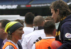 Luka modric happy fun GIF - Find on GIFER