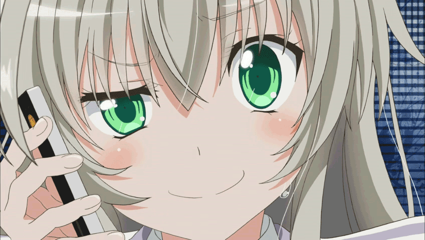 Anime smug face gif