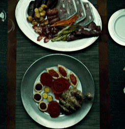 01x07 food porn hannibal GIF - Trouver sur GIFER