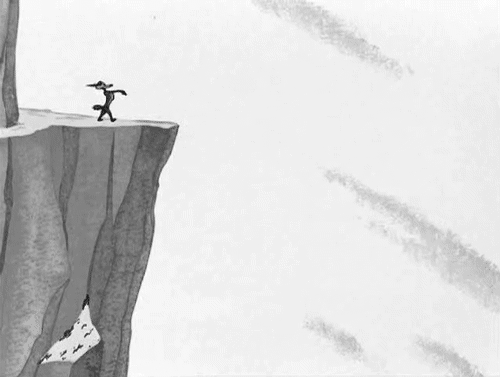 Пропасть кидать. Человек падает со скалы. Обрыв иллюстрации. Падает с обрыва. Человечек у обрыва.