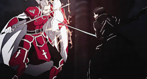 Anime sword fight gif