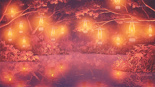 From Green to Pink   네이버 블로그  Anime scenery Aesthetic anime Nature gif
