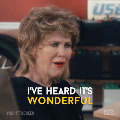 Moira rose schitts creek pop GIF - Find on GIFER