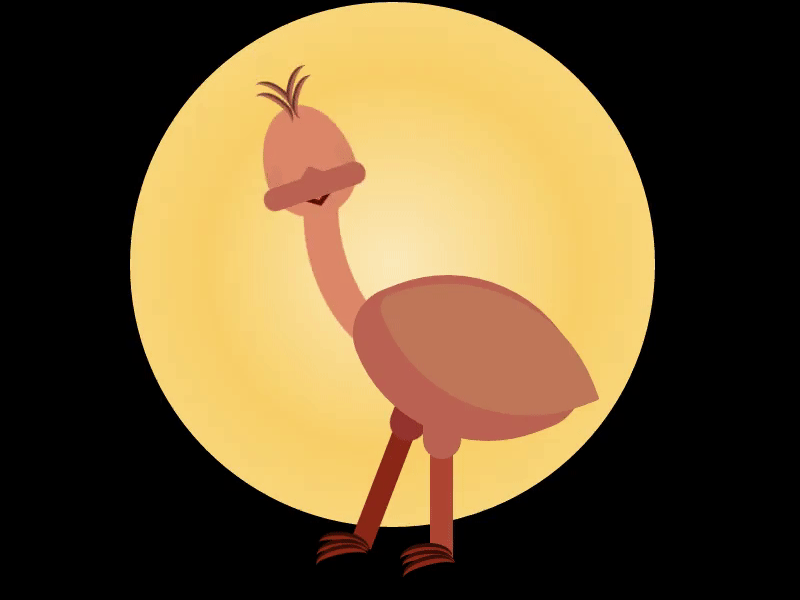 GIF emu - animated GIF on GIFER