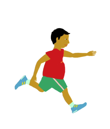 child running animated gif