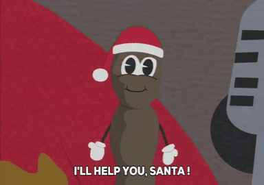 Santa hat mr hankey GIF.