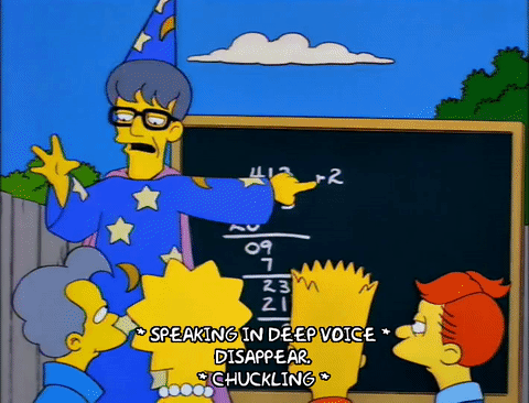 bart simpson chalkboard math