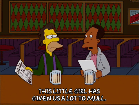 Having given