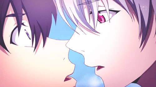 Anime kiss anime GIF on GIFER - by Bralar