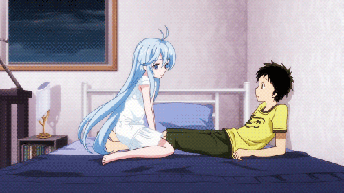 Anime falling asleep gif
