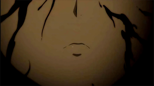 Creepy anime girl gif