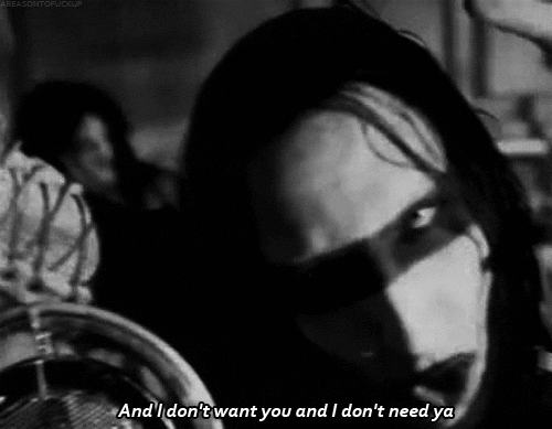 Gif Gothic Marilyn Manson The Beautiful People Animated Gif On Gifer