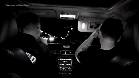 GIF arctic monkeys alex turner matt helders - animated GIF on GIFER