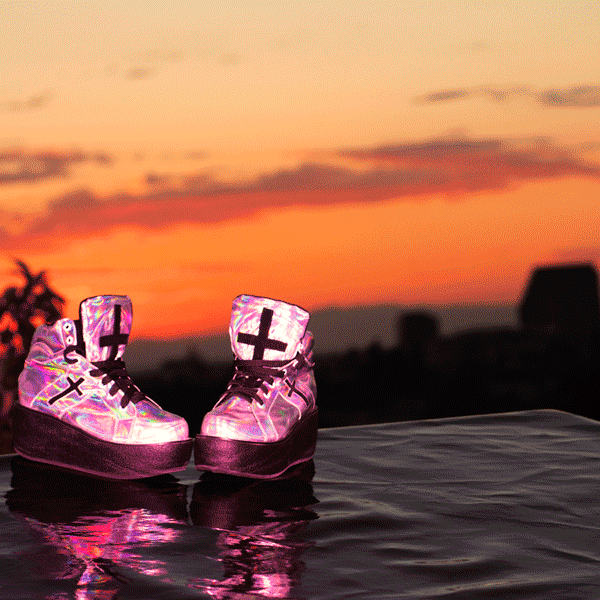 Hologram platform sale sneakers