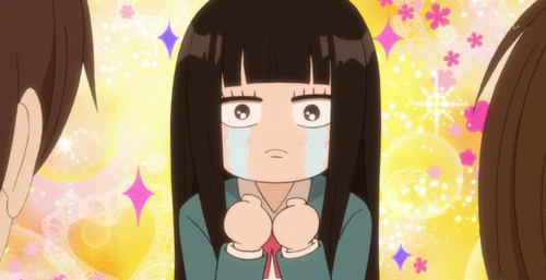 happy crying anime girl gif