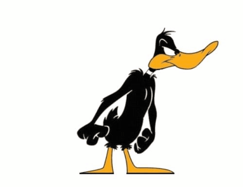 angry daffy duck gif