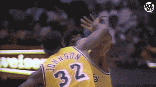 Magic Johnson Nba GIF - Magic Johnson Nba Lakers - Discover