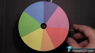 Спектральный кругньютна. Цветовой диск Ньютона. Круг Ньютона. Цветовой круг gif.
