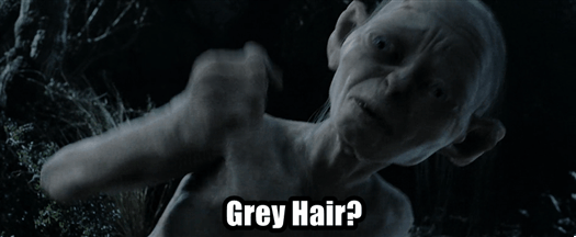 Gollum grey hair lotr GIF - Find on GIFER