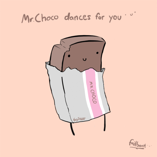 Dancing chocolate GIF Find on GIFER