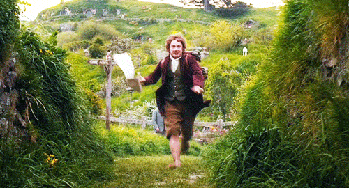The Hobbit Bilbo Running
