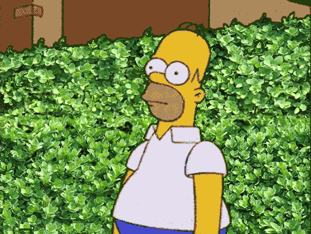 Симпсон в кустах. Гомер в кустах. Гомер уходит в кусты. Гомер из кустов. 50k animations hide away