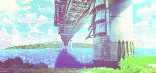 Beautiful Waterfalls Anime Scenery GIF  GIFDBcom