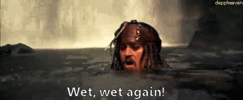 Jack Sparrow is wet again