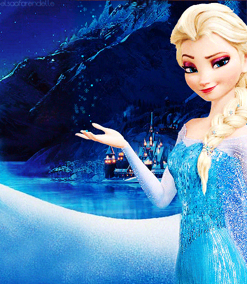 Elsa the snow queen frozen 2013 disney GIF.