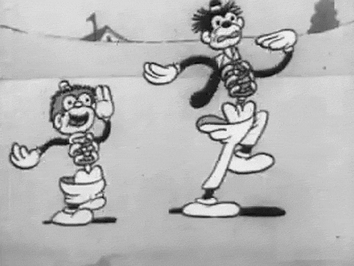 black and white animation