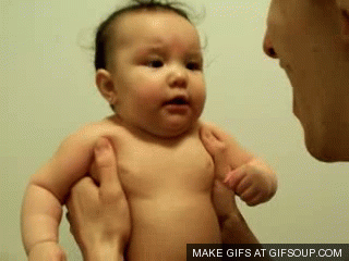 frowning baby gif
