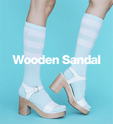 american apparel wooden heel sandal