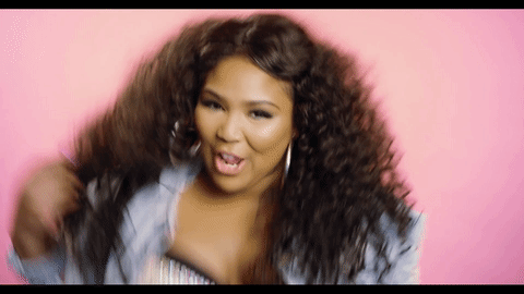 GIF lizzo music video hair flip - animated GIF on GIFER - by Celhala