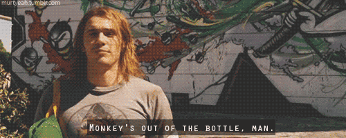 Image result for monkeys out of the bottle gif
