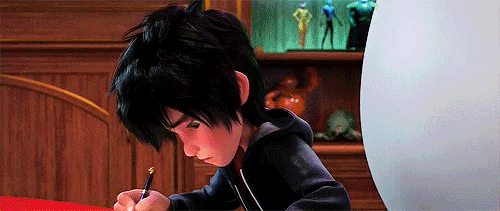 Big hero 6 boy writing GIF - Find on GIFER