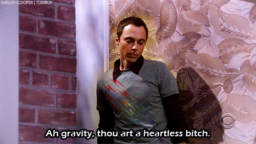The big bang theory gravity sheldon cooper GIF - Find on GIFER