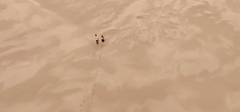 GIF walking in the sand desert - animated GIF on GIFER - by Mazurr