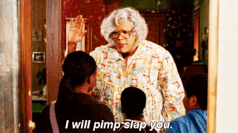 Gif title. Pimp slap. Pimp slap cornandbeans. We made you gif.