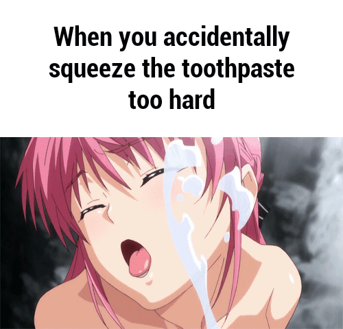 Anime facial cumshot gif