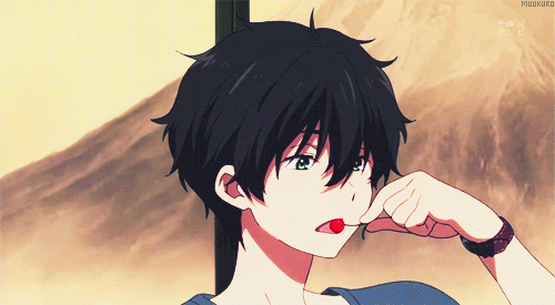 Cute anime guy gif
