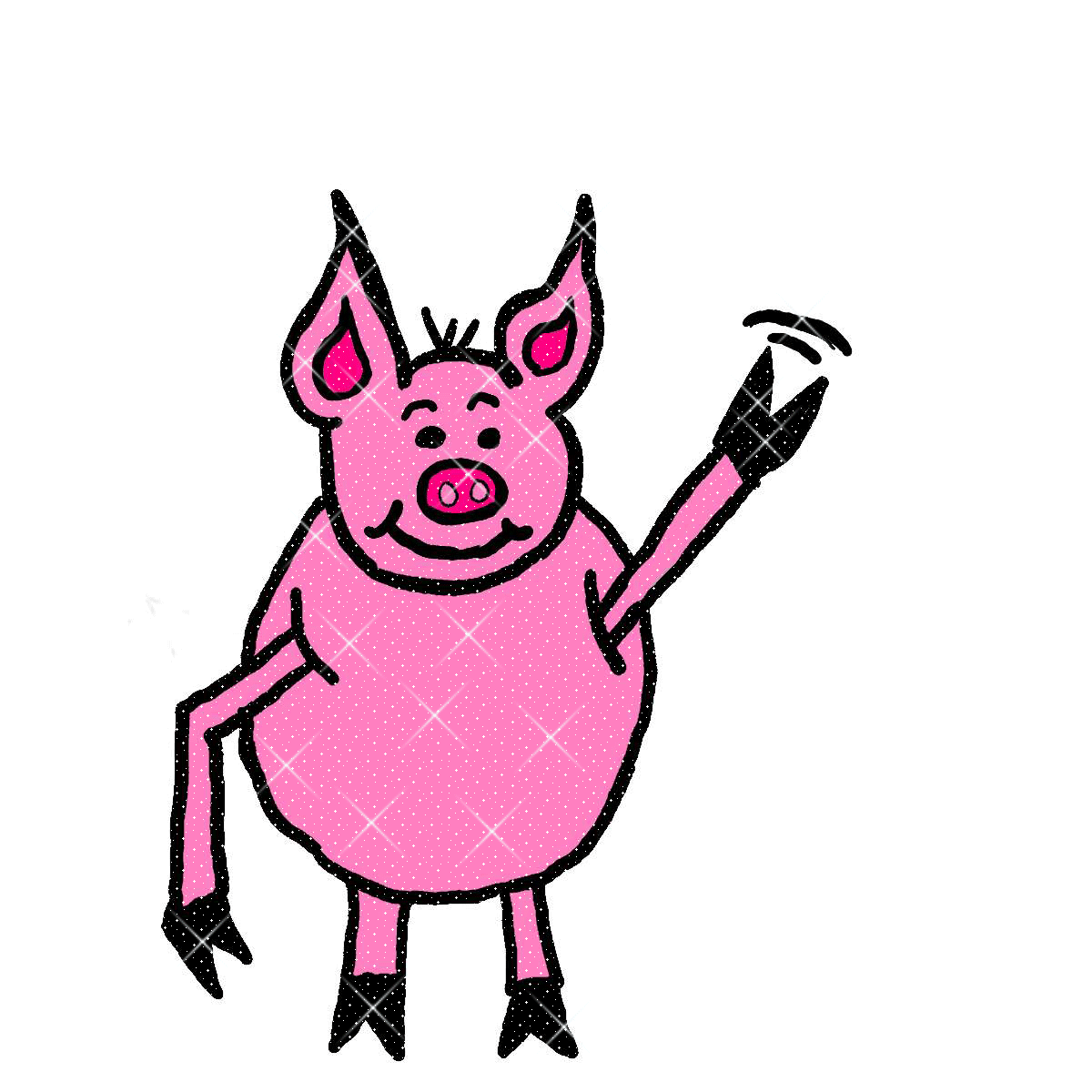 Прыгающая свинка. Свинка танцует. Свинья танцует. Поросенок танцует. Свинья пляшет.