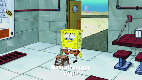 spongebob waiting gif