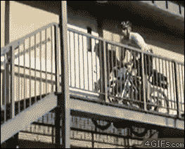 funny people falling down stairs