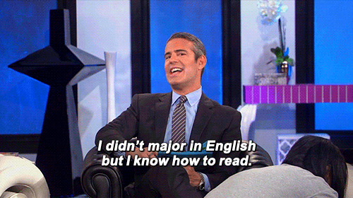 Image result for andy cohen gif read