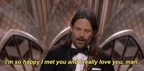 Im So Happy I Met You And I Really Love You Man If You Think He Didnt Love Her Oscars Gif Find On Gifer