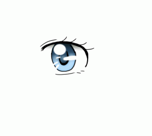 Totally Transparent — Transparent Blinking Anime Eyes Gif Drawn 