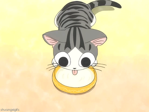 Gata desenho gatinho GIF - Encontrar em GIFER