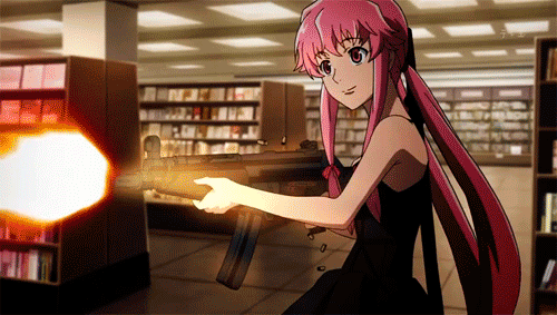 GIF mirai nikki future dairy gasai yuno - animated GIF on GIFER