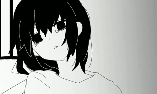 sad anime girl gif